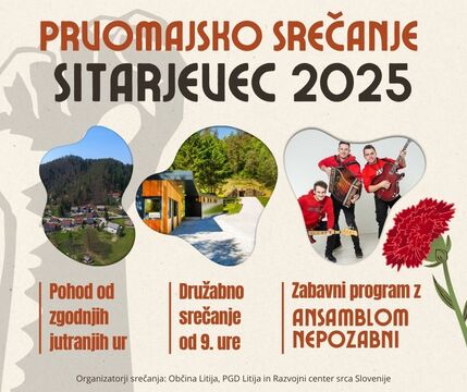 Prvomajsko srečanje na Sitarjevcu