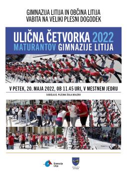 Ulična četvorka maturantov Gimnazije Litija, 20. maj 2022