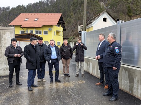 Ogled izvedene protipoplavne rešitve v naselju Sava